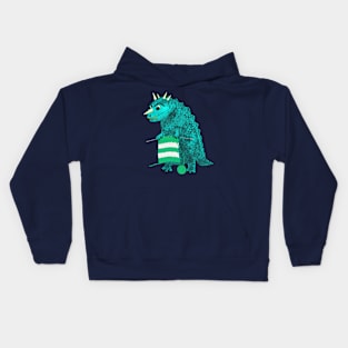 knitting dino Kids Hoodie